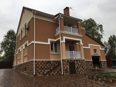 Наружная отделка дома в Логойске