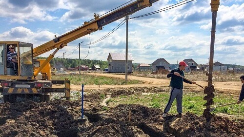 Свайно-ростверковый фундамент в Логойске